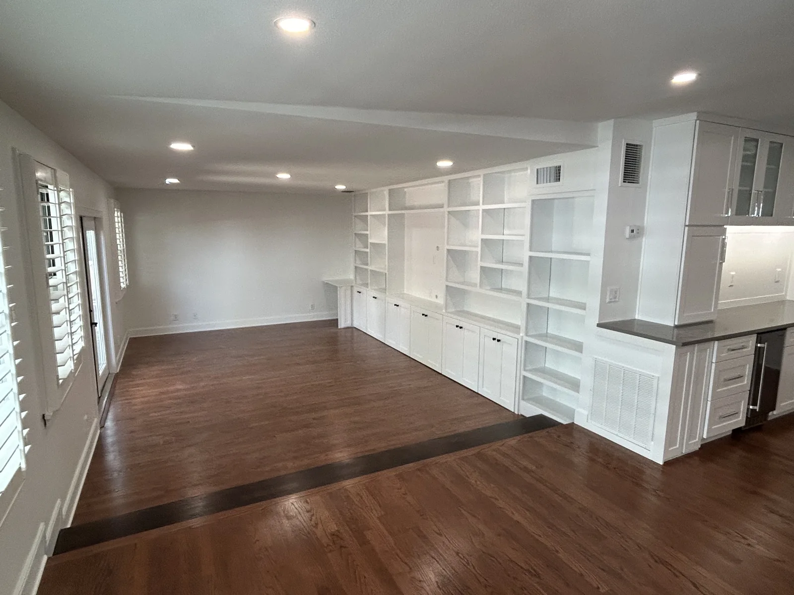 Finished kitchen and dining space in a Terrell Hills whole home remodel
